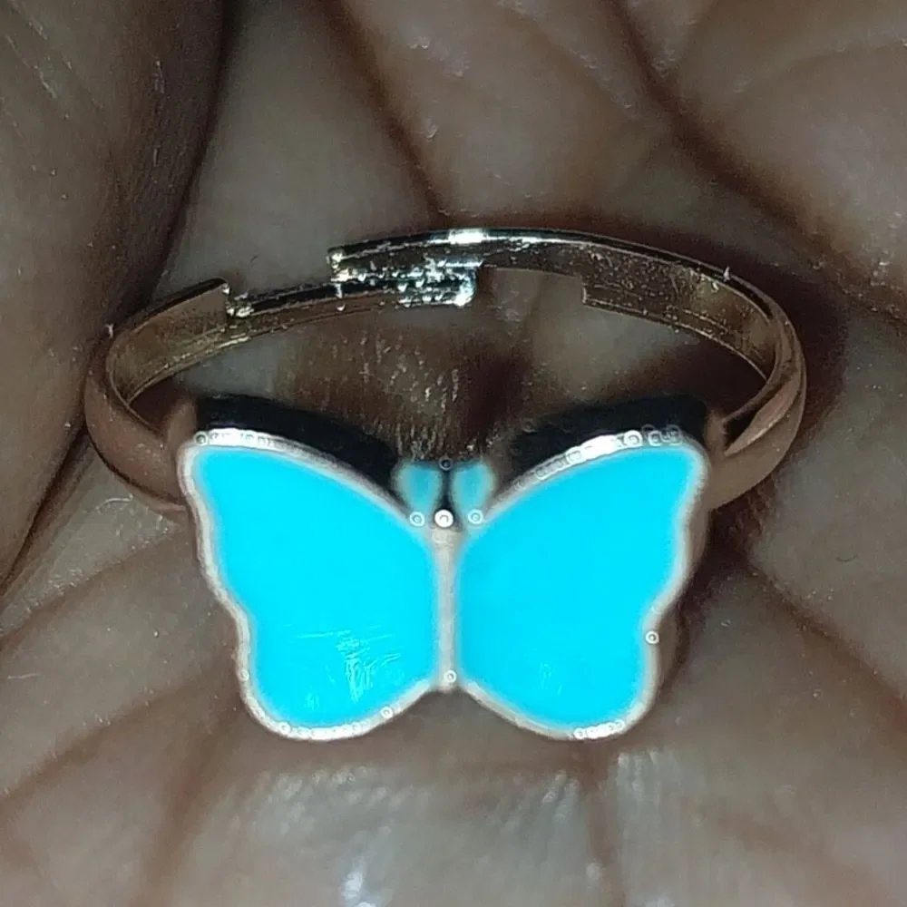 Super cute girls jeweled adjustable ring - Picture 1 of 4